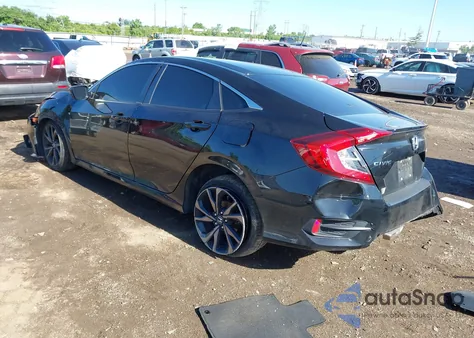 2020 Honda Civic Sport z USA, uszkodzony, nr VIN 2HGFC2F83LH502125